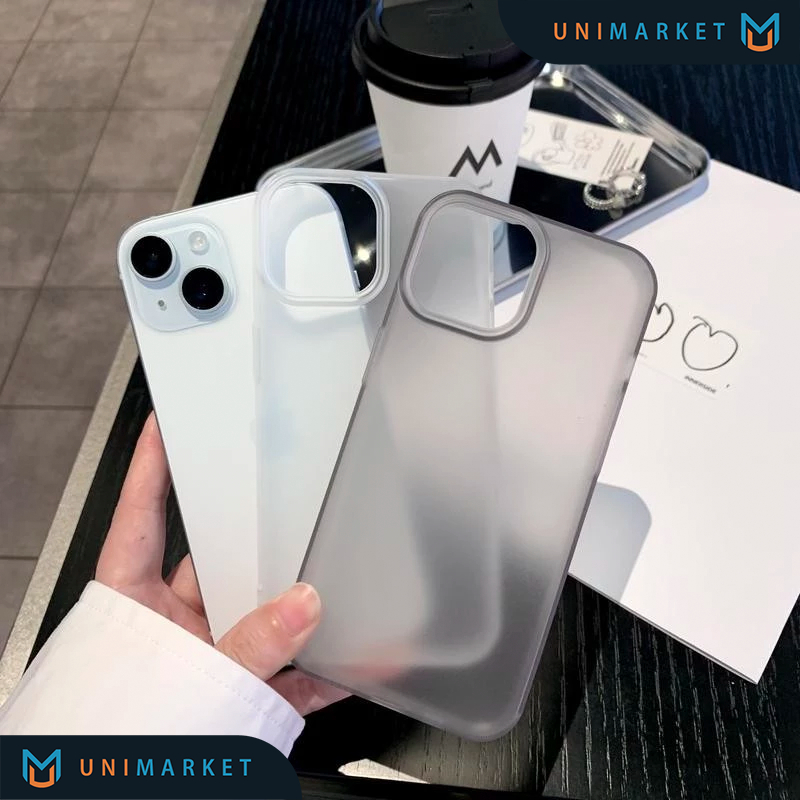 Case IPHONE Matte Ultra-tipis 11 12 13 14 15 16 17 PRO MAX PLUS