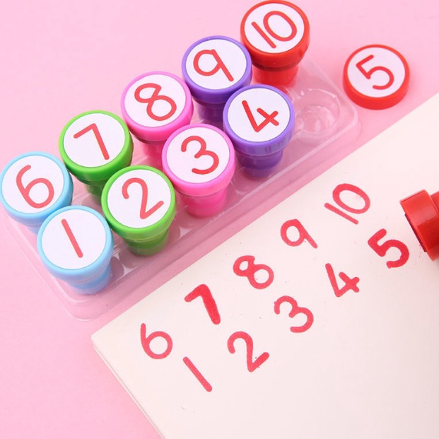 

Paket Populer Stamp angka 1 pcs stempel angka stempel utk edukasi anak murah meriah