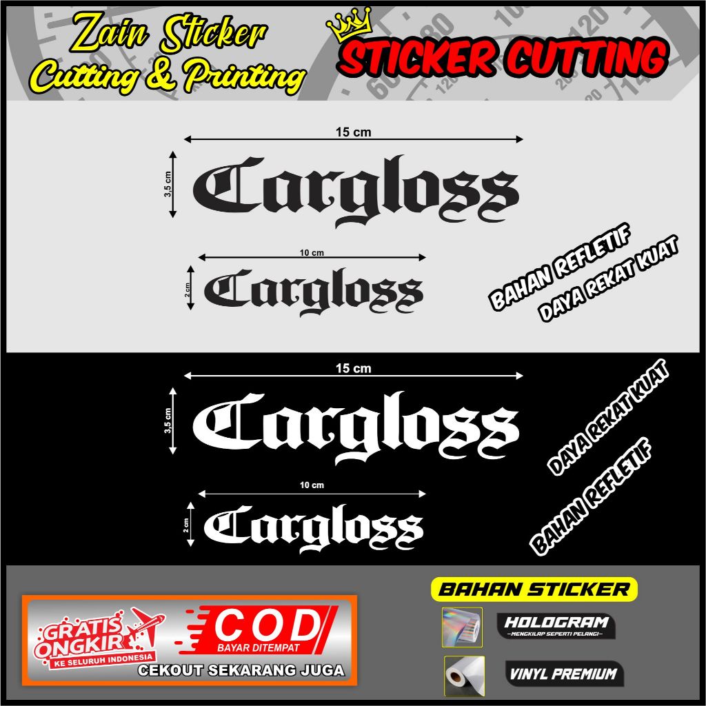 

[PROMO] STIKER CARGLOSS CUTTING