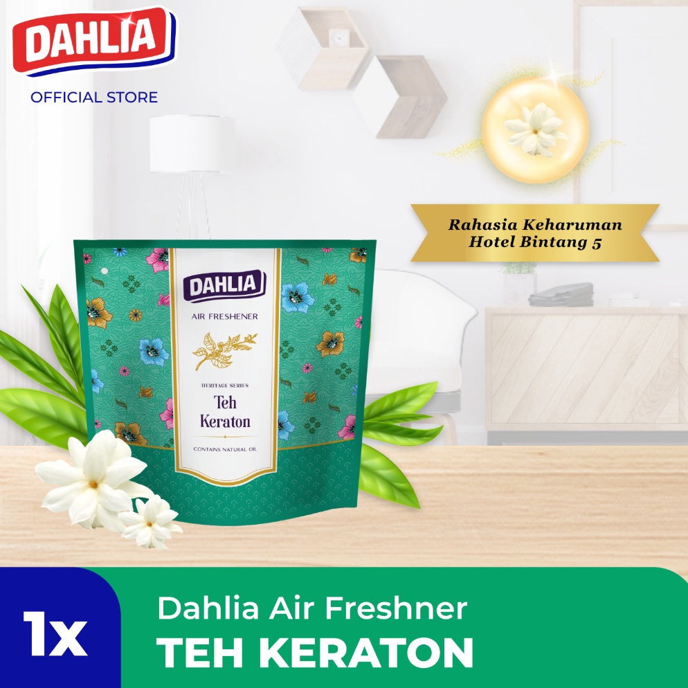Harga Grosir Dahlia Heritage Series Air Freshener One For All Pengharum Ruangan 75gr  Teh Keraton
