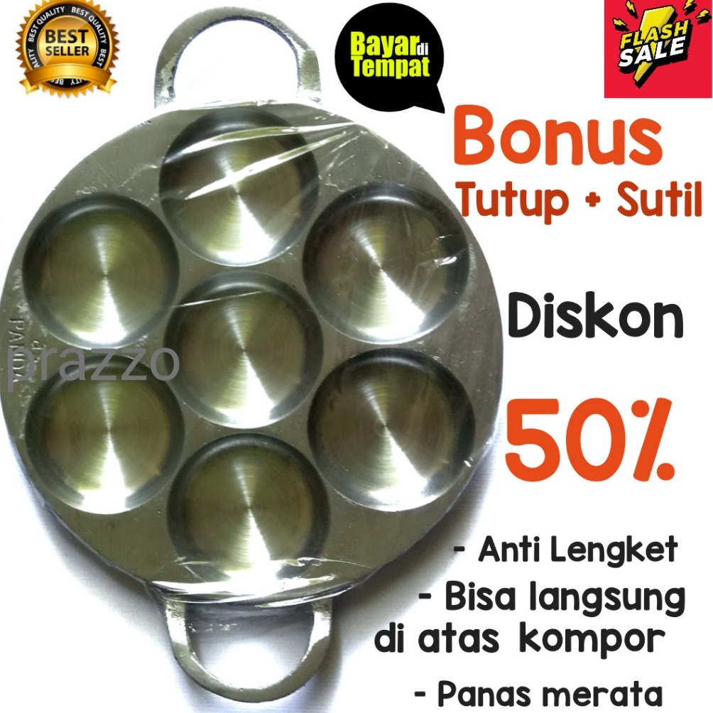 Promo Sale Cetakan Kue Lumpur Bikang Martabak Mini Cilor Maklor Kamir Free Tutup dan Sutil