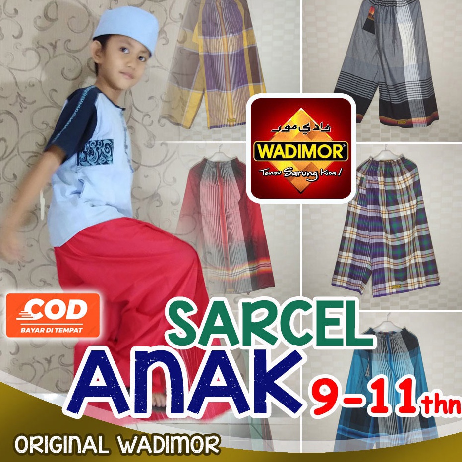 stok baru SARUNG INSTAN ANAK LAKI LAKI USIA 9 1 11 TAHUN WADIMOR  SARUNG CELANA SARUNG ANAK WADIMOR 
