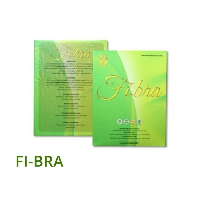 

fibra minuman serbuk rasa apel pembersih usus 1box isi (5 sachet)