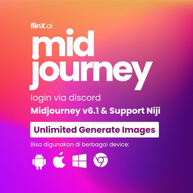 MIDJOURNEY UNLIMITED 30 HARI RESMI