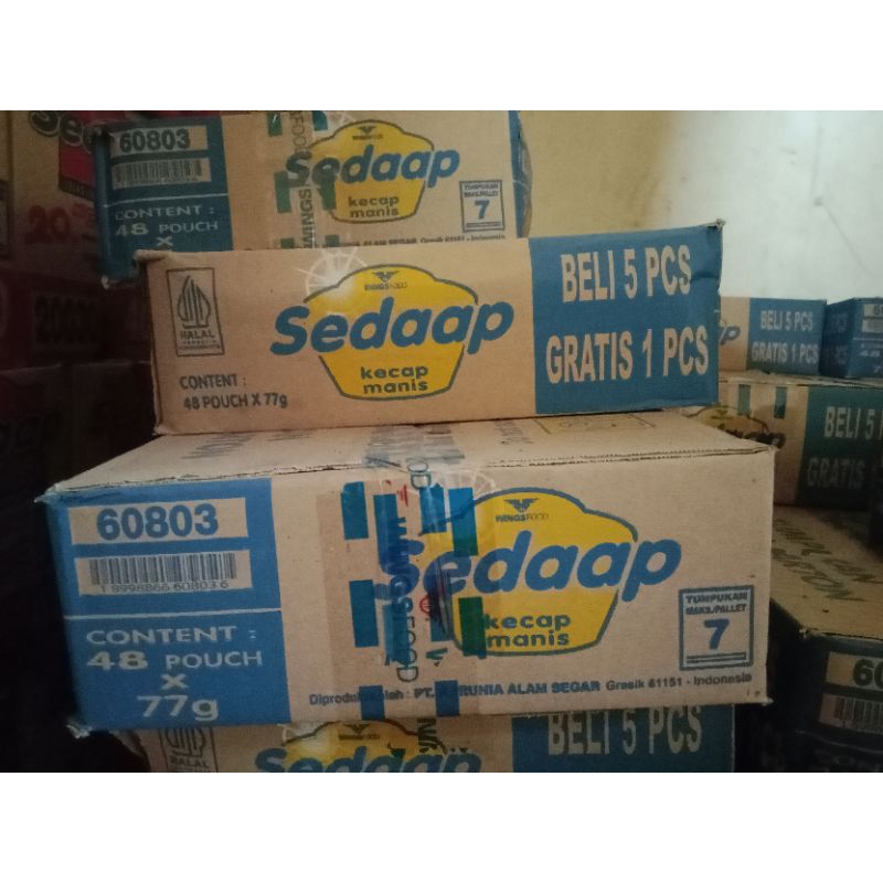 Kecap Sedap 77 ml (2000 an) 1 kartos/dus isi 48 pcs