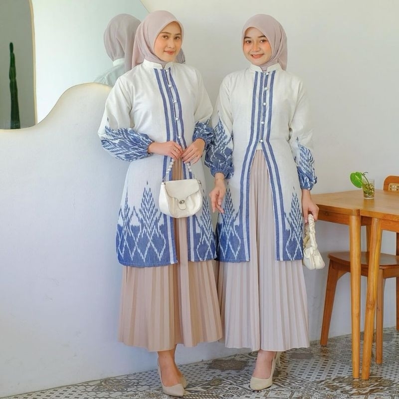 TUNIK CESILA BATIK MODERN TENUN WANITA
