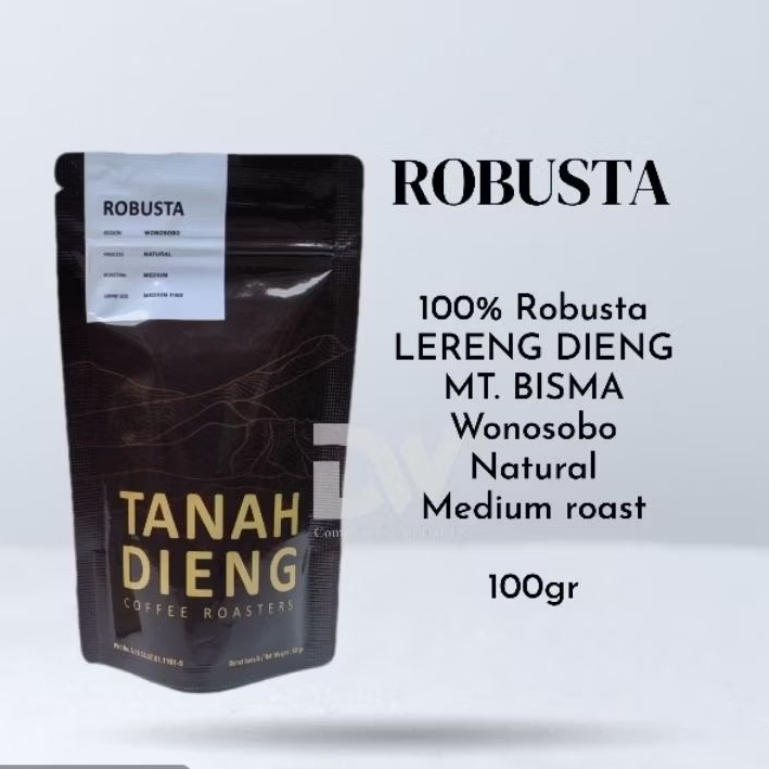 

KOPI ROBUSTA TANAH DIENG 100gr bubuk coffee