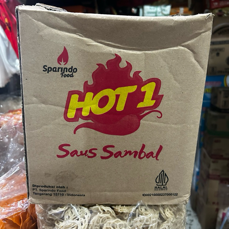 

Saus Sambal Hot 1 Bantal 1 dus isi 12 x 1 kg