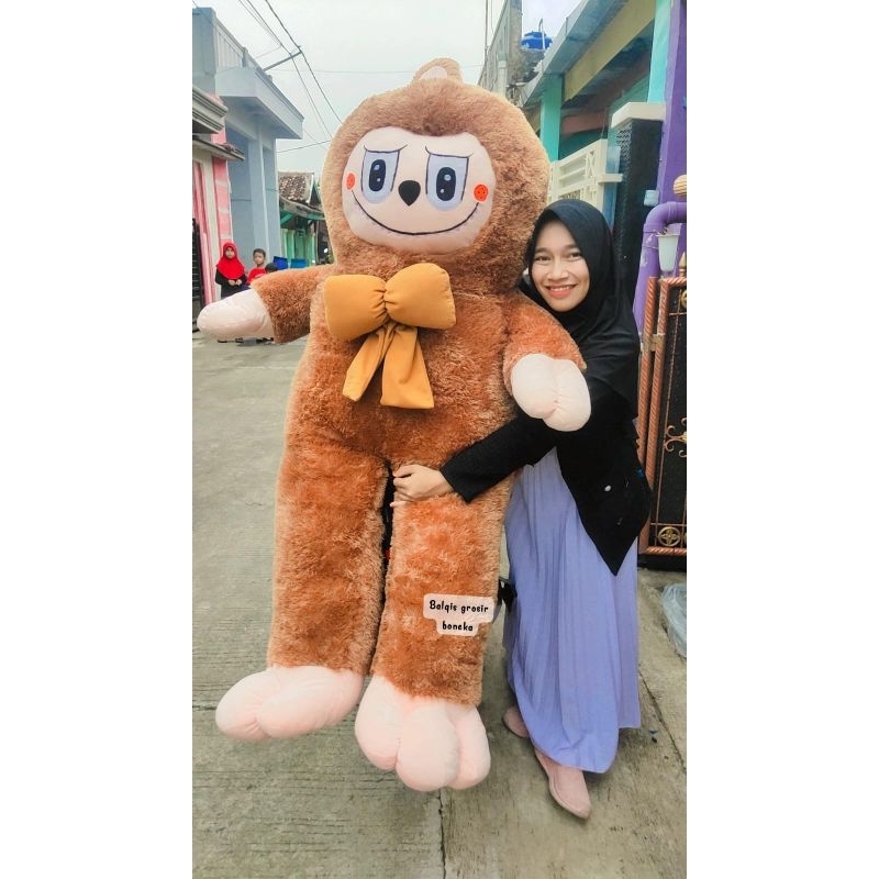 Boneka Labubu Super Jumbo Tinggi 1,5 Meter Halus Lembut Free request warna/nama/foto  Termurah
