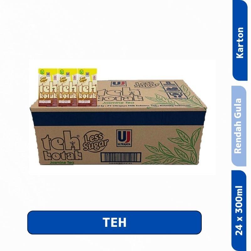

ULTRA TEH KOTAK Less Sugar Jasmine Tea 24 x 300 ml - Karton
