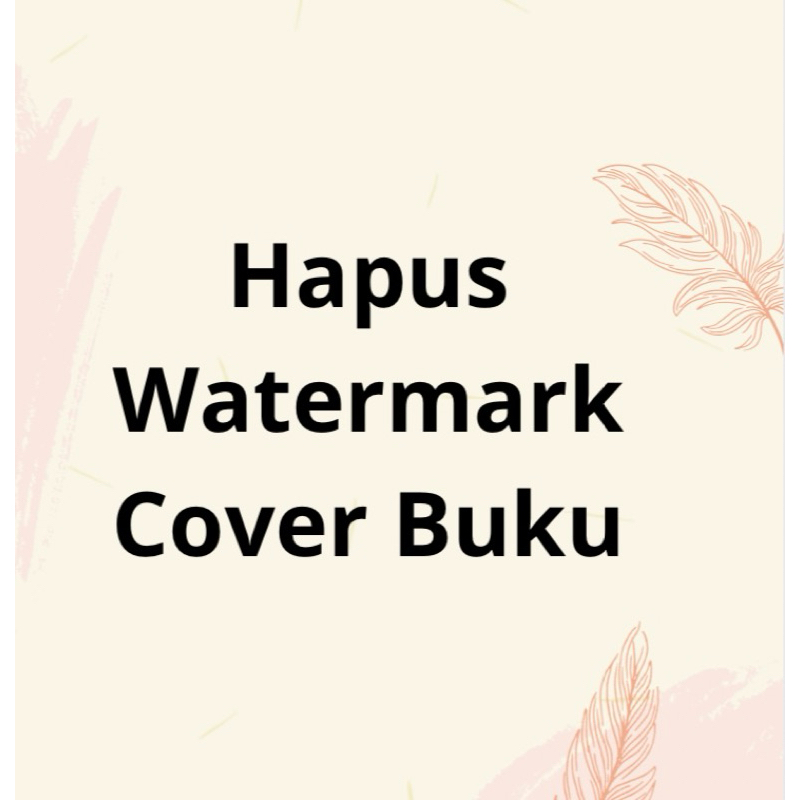 

Hapus Watermark Cover Buku