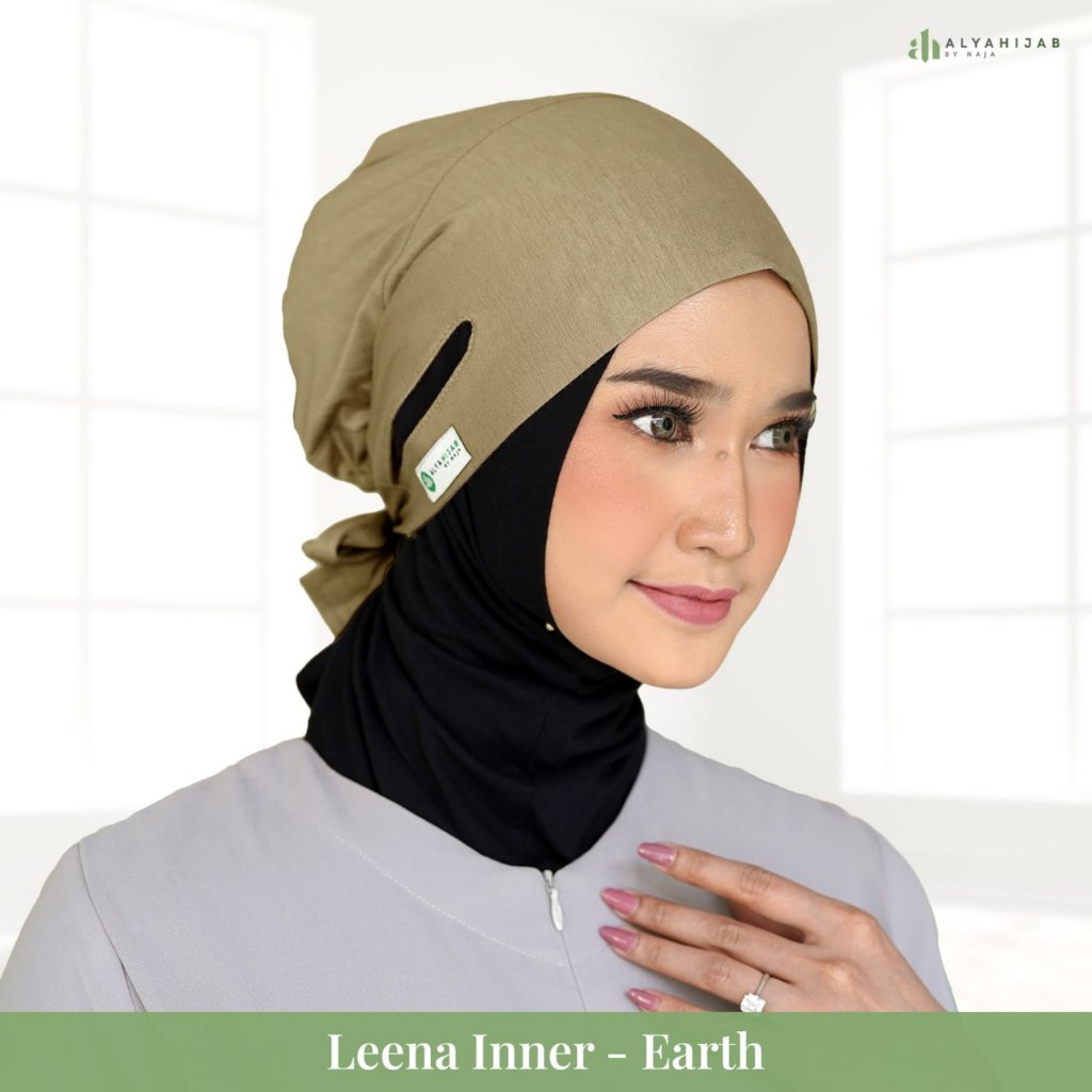 ALYAHIJAB - Leena Inner | Inner Hijab dengan lubang telinga