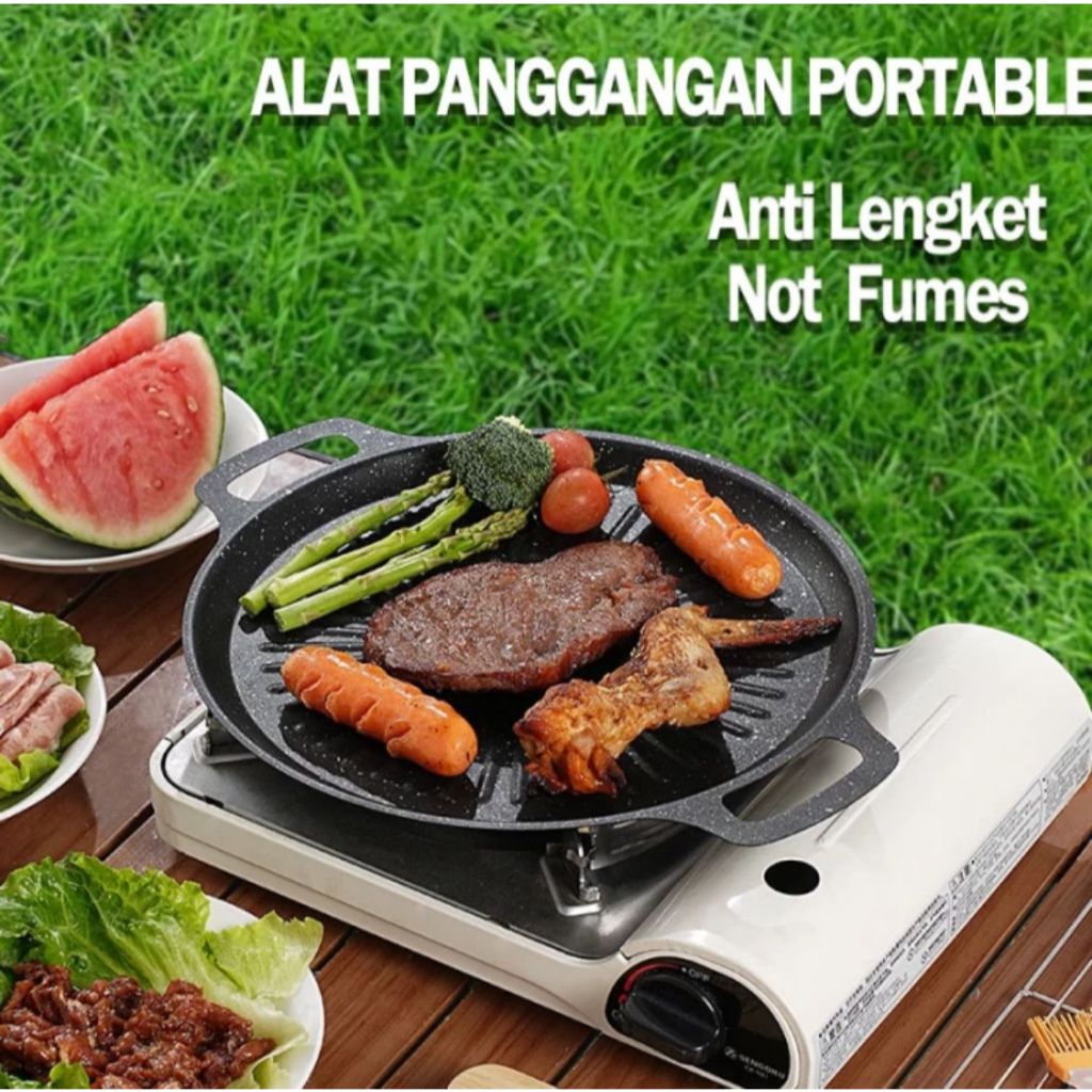 BBQ Pan Korea Grill Pan Pemanggang