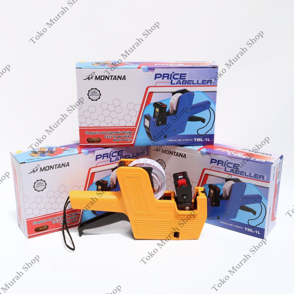 

Price Labeller Mesin Label Harga Montana TML-1L 8 Digit 1Line Alat Label Harga Merah