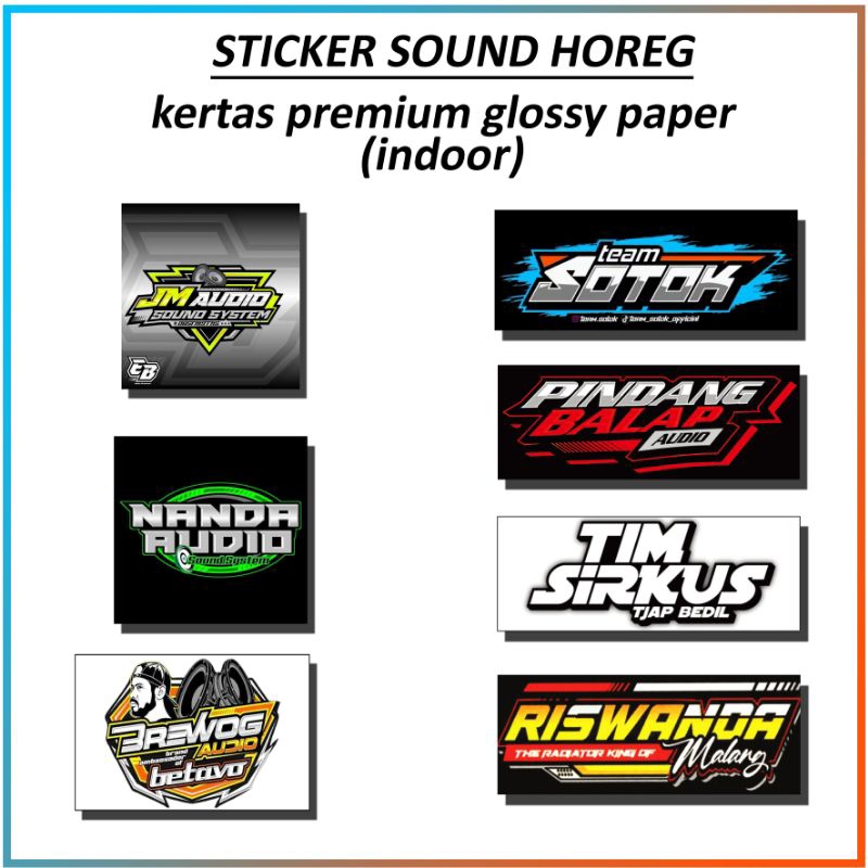

STICKER SOUND HOREG PREMIUM