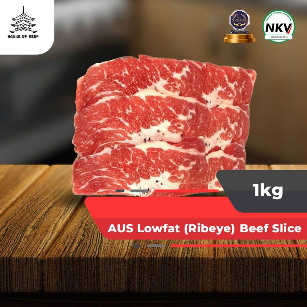 

Daging Sapi AUS Rendah Lemak Lowfat Sliced Beef | Shabu Beef Iris Tipis