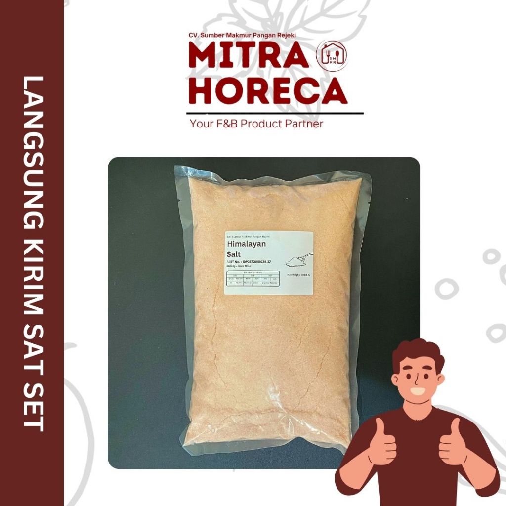 

Garam Himalaya 1Kg SMPR - Premium Himalayan Pink Salt / Himalayan Salt