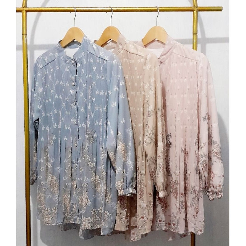 EVKANA - Atasan Baju Wanita // Atasan Blouse // Blouse Plisket