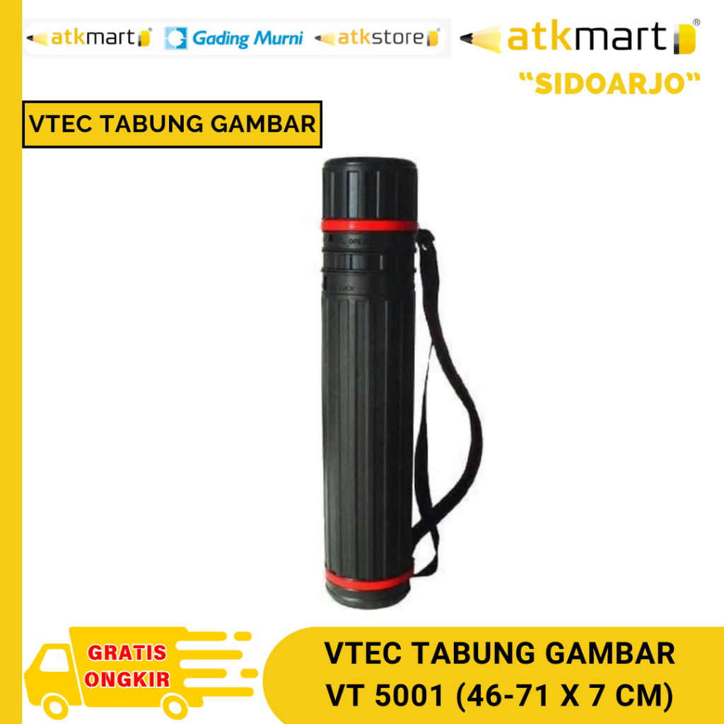 

VTEC TABUNG GAMBAR VT 5001 (46-71 X 7 CM) / DRAFTING TUBE