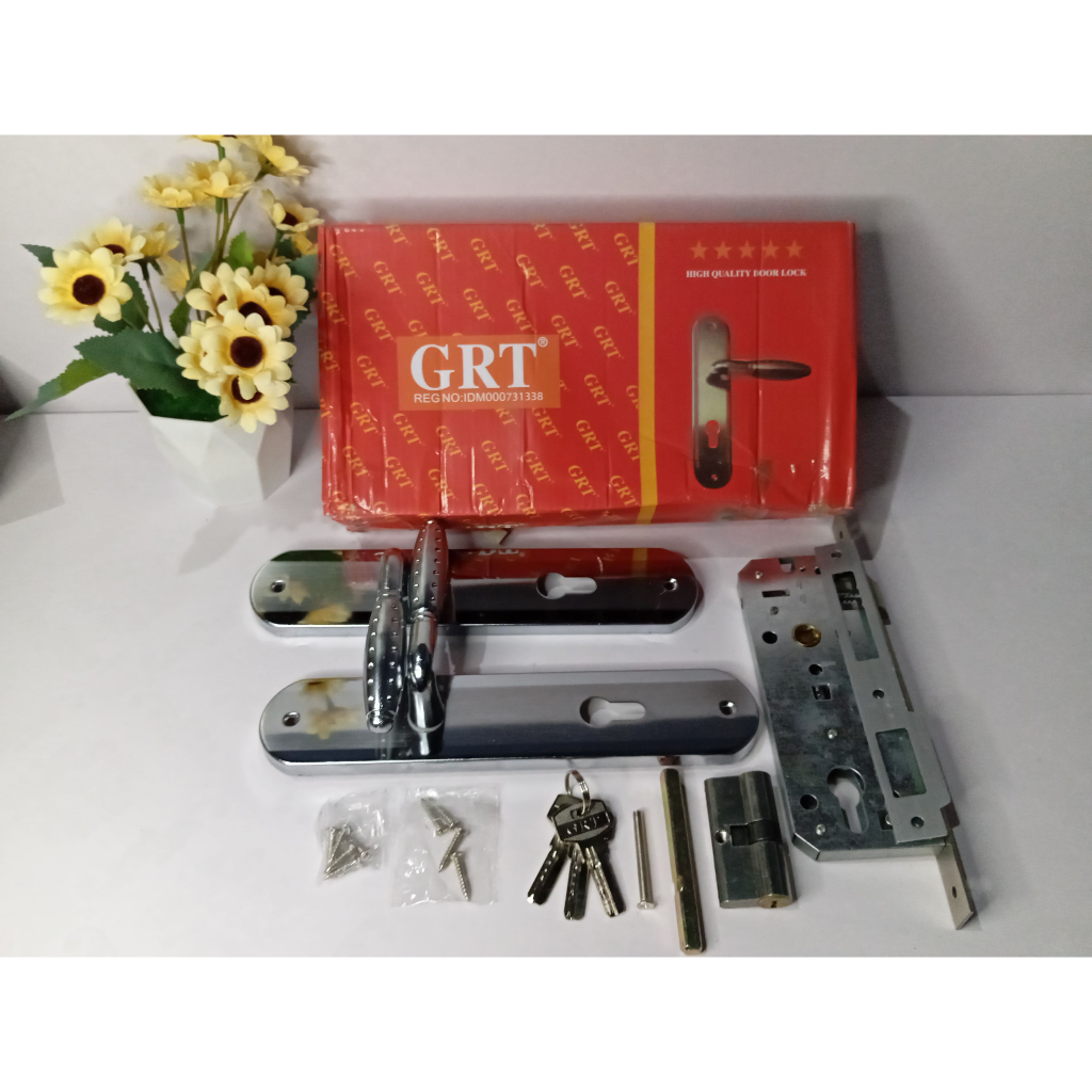 GRT Handle Pintu / Gagang Pintu / Kunci Pintu Set / Selot Pintu GRT 25cm