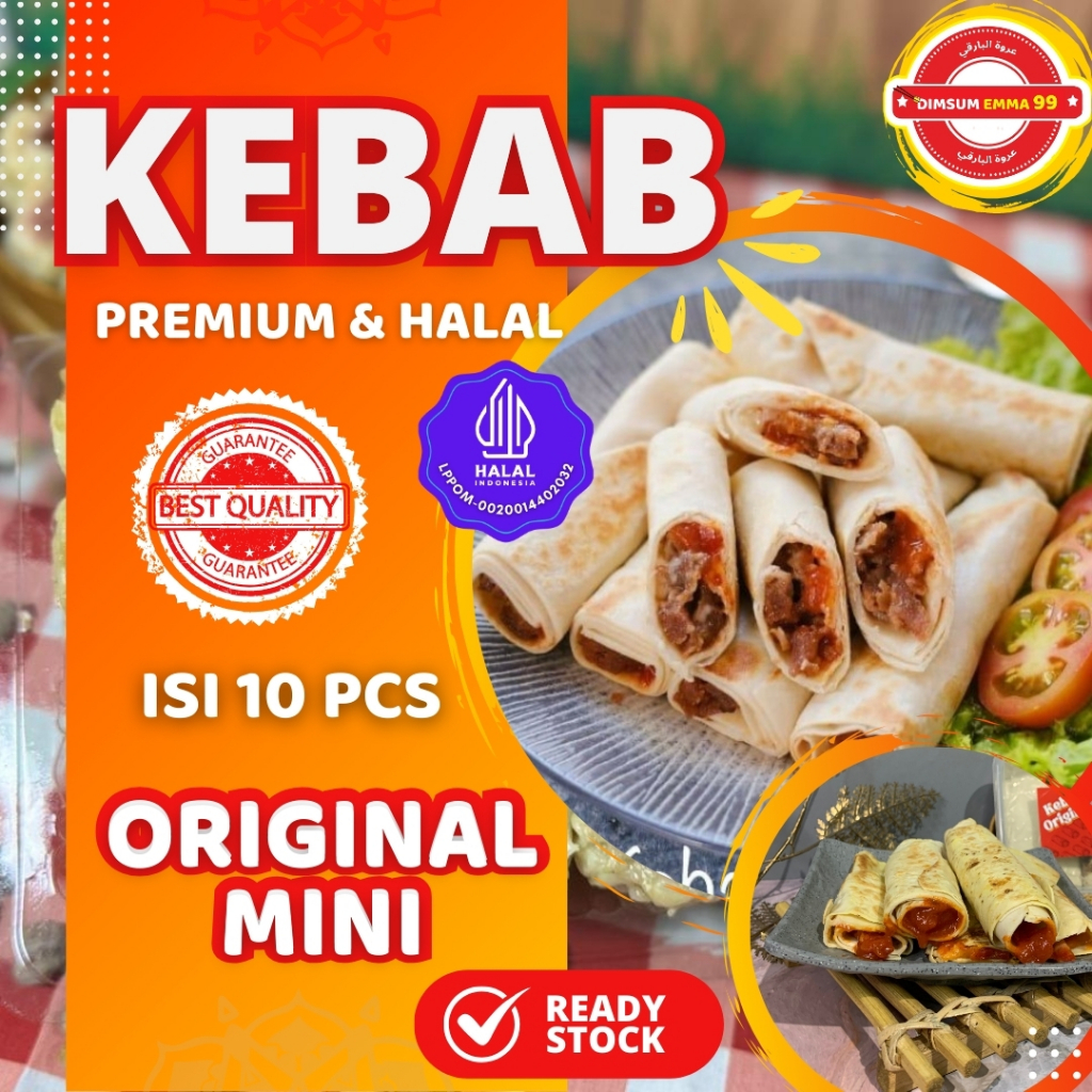 

Kebab Original Frozen Premium Isi 10 Halal