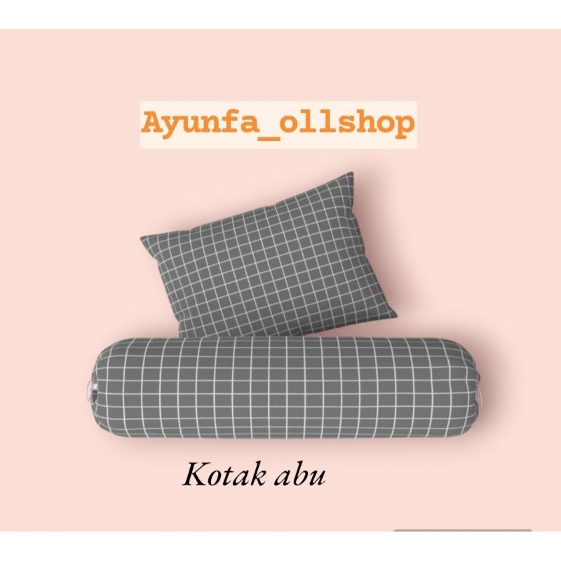 sarung bantal resleting & sarung guling tali