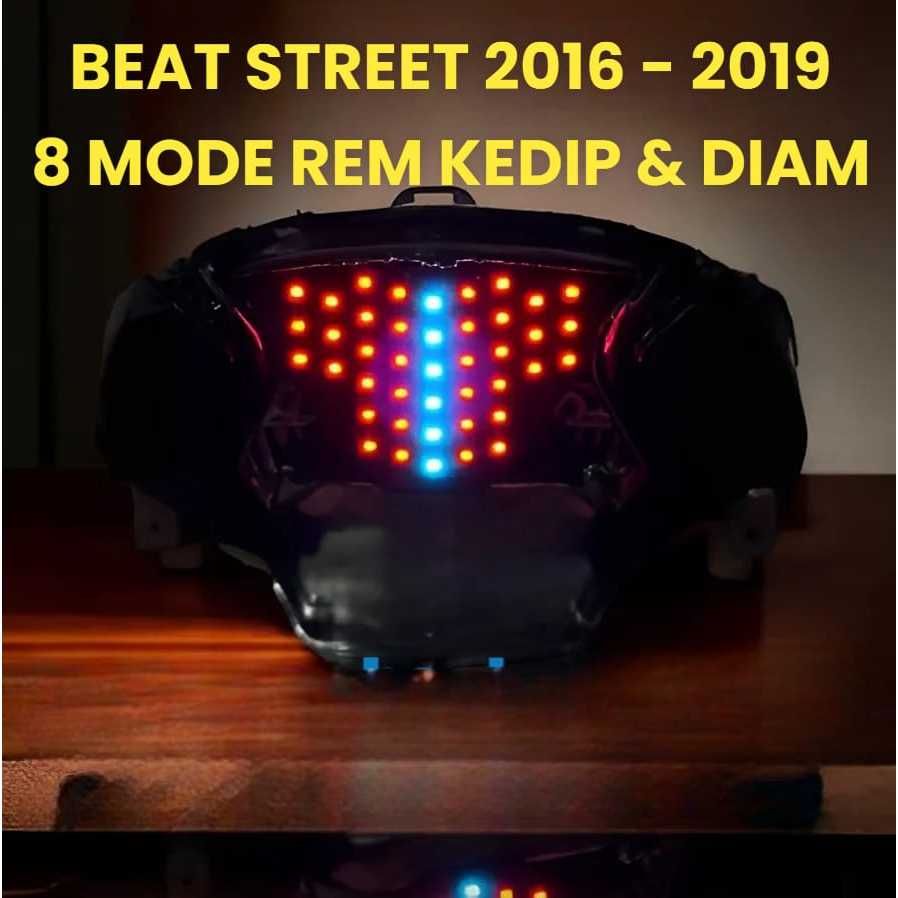 STOPLAMP RUNNING / LAMPU STOP RUNNING BEAT FI STREET ECO 2016 - 2019 8 MODE