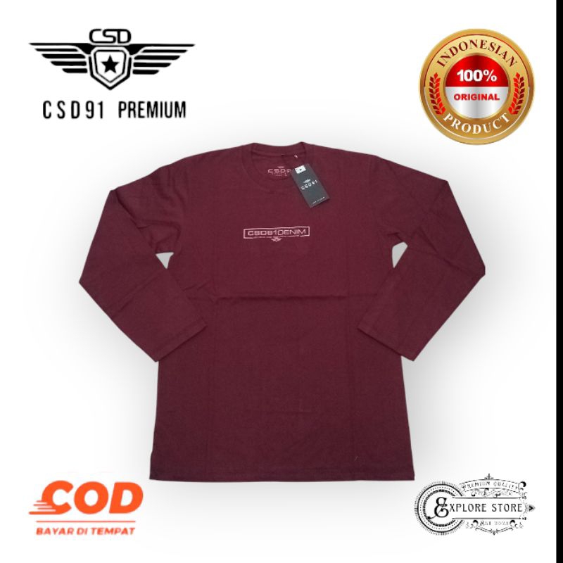 Kaos pria lengan panjang CSD 91 | Kaos distro lengan panjang CSD 91 | Kaos lengan panjang CSD 91 | K