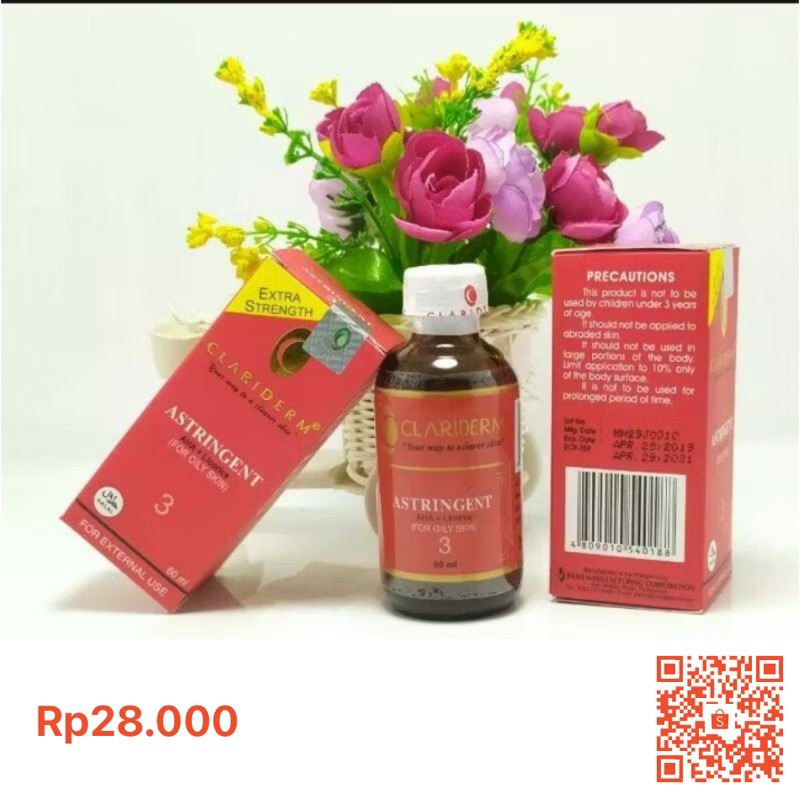 ORIGINAL Clariderm Astringent Ori