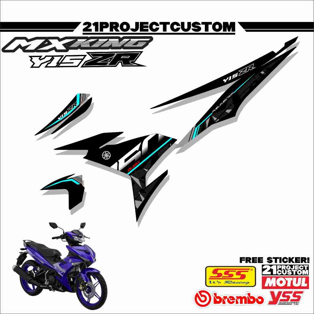 03 STRIPPING MX KING/ Y15ZR-  MX KING Y15ZR BAHAN VINYL VARIASI