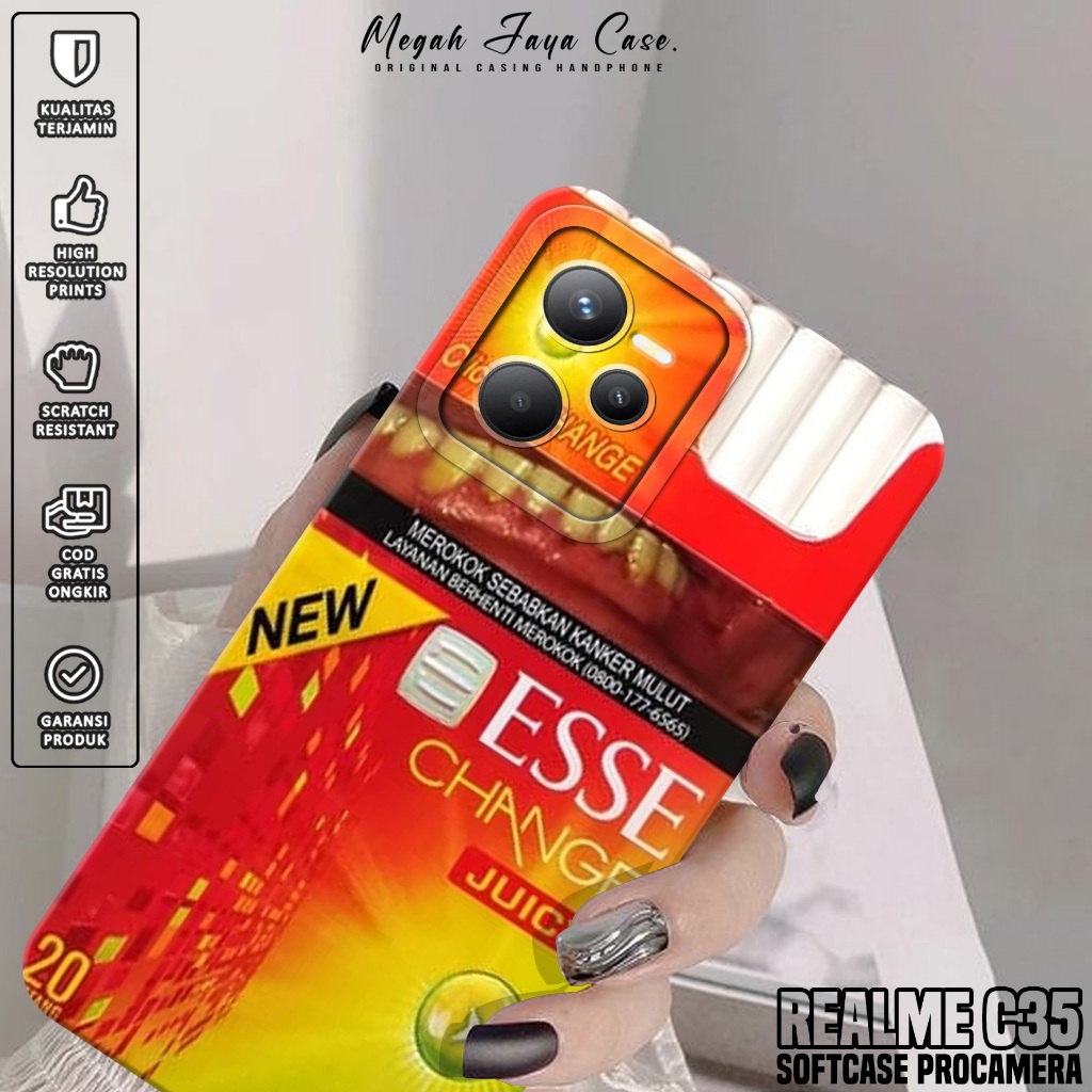 Case Realme C35 - Softcase Hp Realme C35 Motif ESS - Silikon Hp Realme C35 - Kondom Hp Realme C35 - 