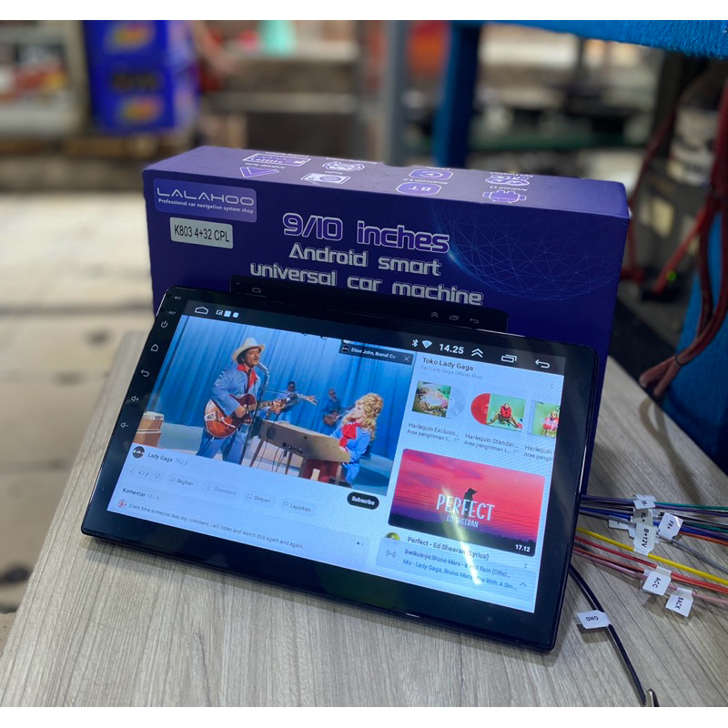 Head Unit Android Ram 4GB ukuran 10 inch