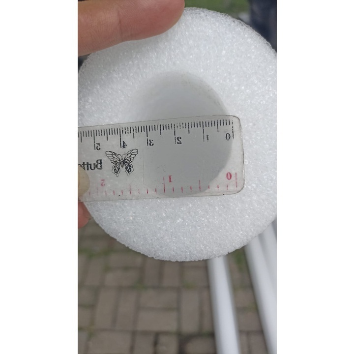 Busa Bunga Pipa Putih Elastis Dekorasi Pelaminan Oasis Floral Foam 2 m KHUSUS