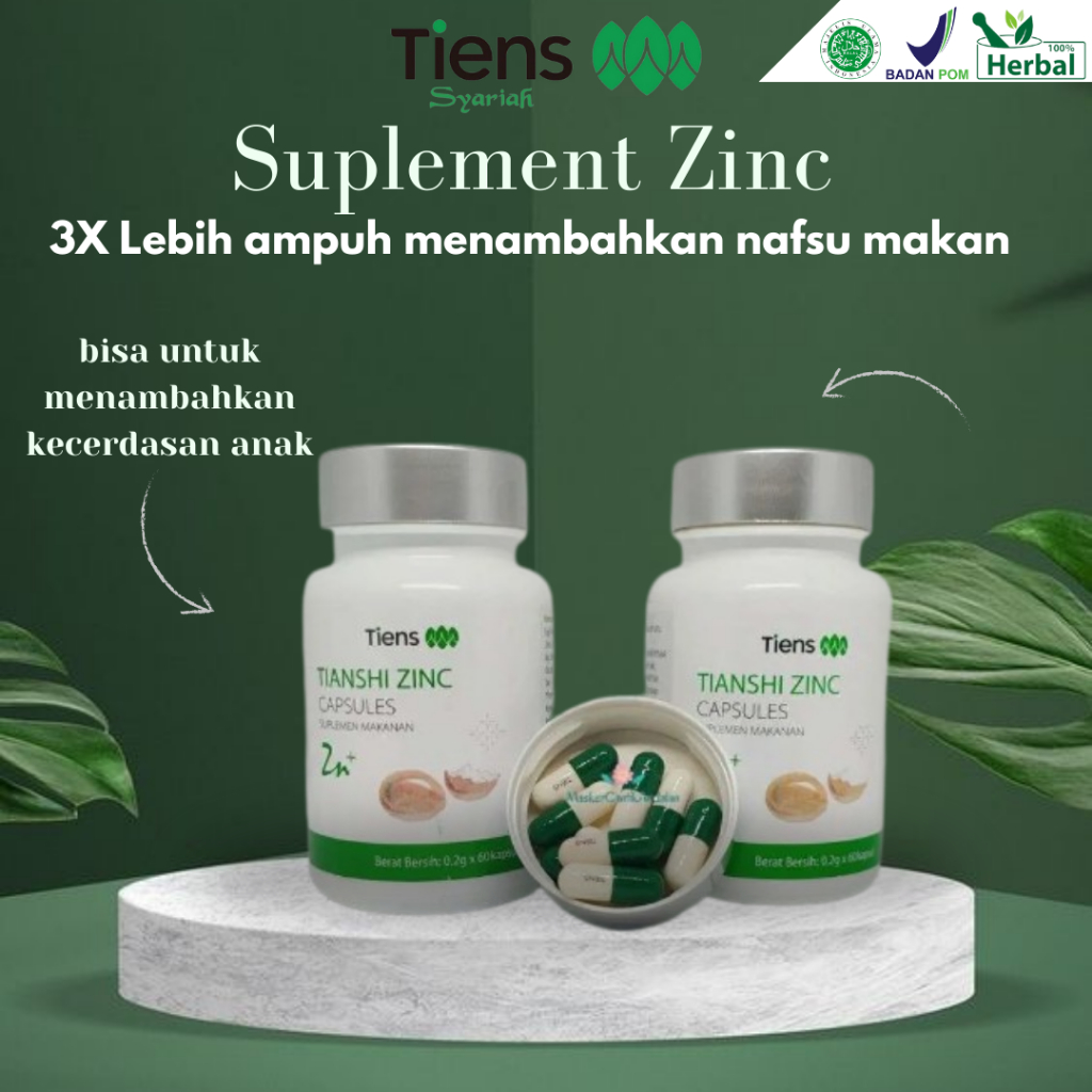[Ecer] Zinc Tiens Anak untuk Anak Penggemuk Badan Penambah Nafsu Makan