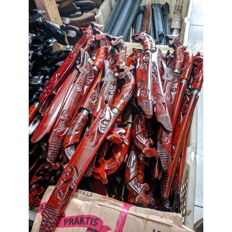 pisau ukir badik macan keren