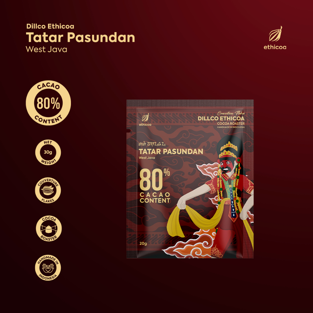 

DILLCO CHOCOLATE - Ethicoa Series TATAR PASUNDAN 30gr SACHET