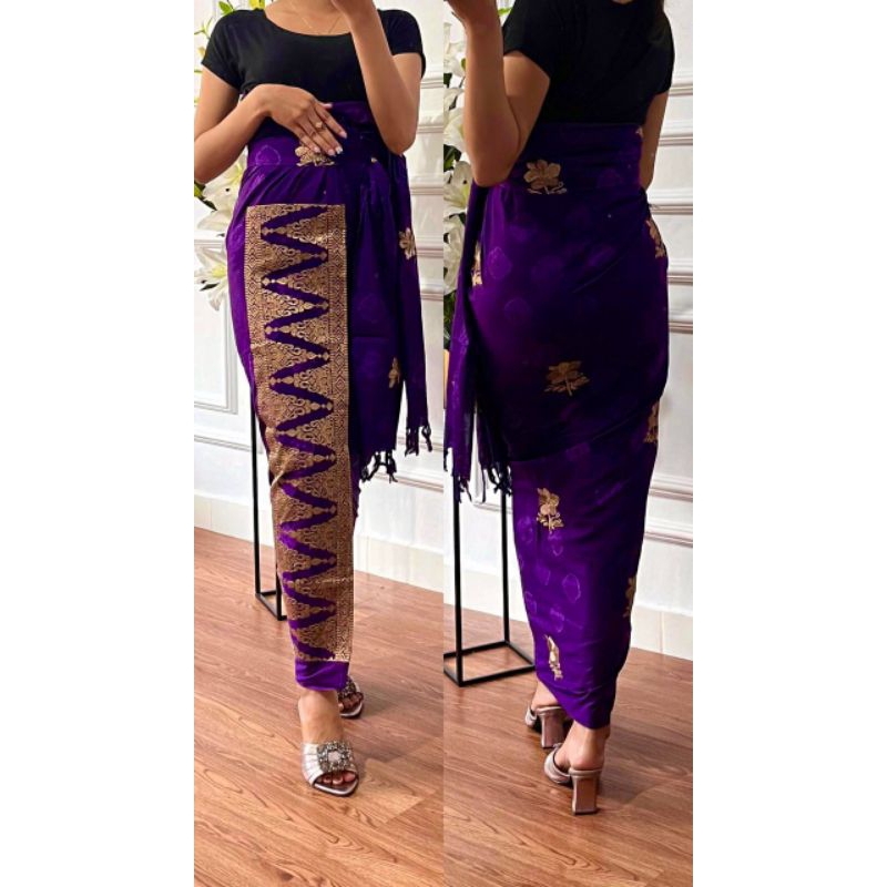 Kamben jumputan tumpal set selendang