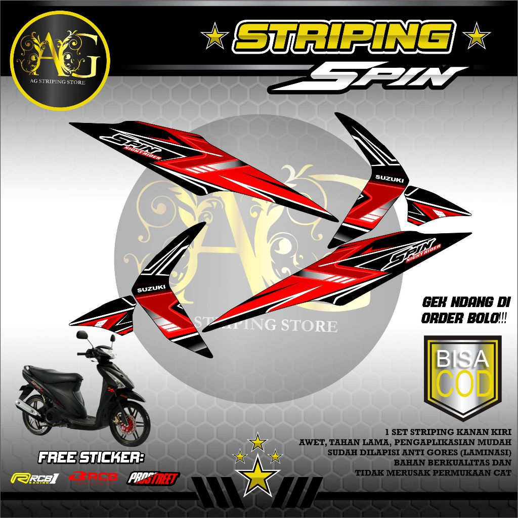 STRIPING STICKER SUZUKI SPIN-STRIPING SUZUKI SPIN MOTIF LIST SIMPEL01
