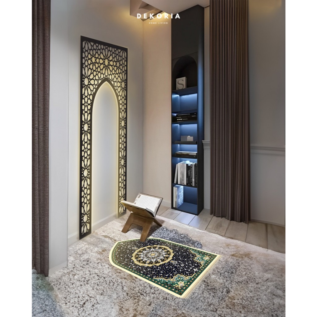 Mihrab Mushola Rumah Islamic + LED | MADINAH