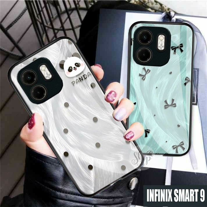 Softcase Glass Infinix Smart 9 case glossy Infinix Smart 9 Case Infinix Smart 9 case Infinix Smart 9