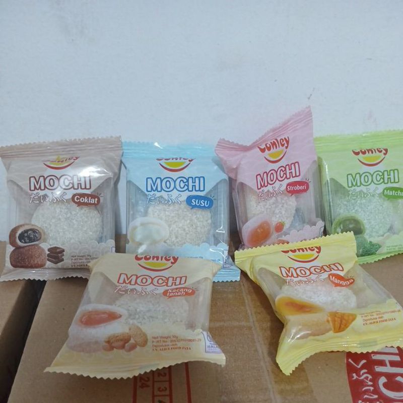 

CONLEY MOCHI DENGAN 6 ANEKA RASA (1 DUS 60 PCS) FOOD. 6 RASA @10 BKS