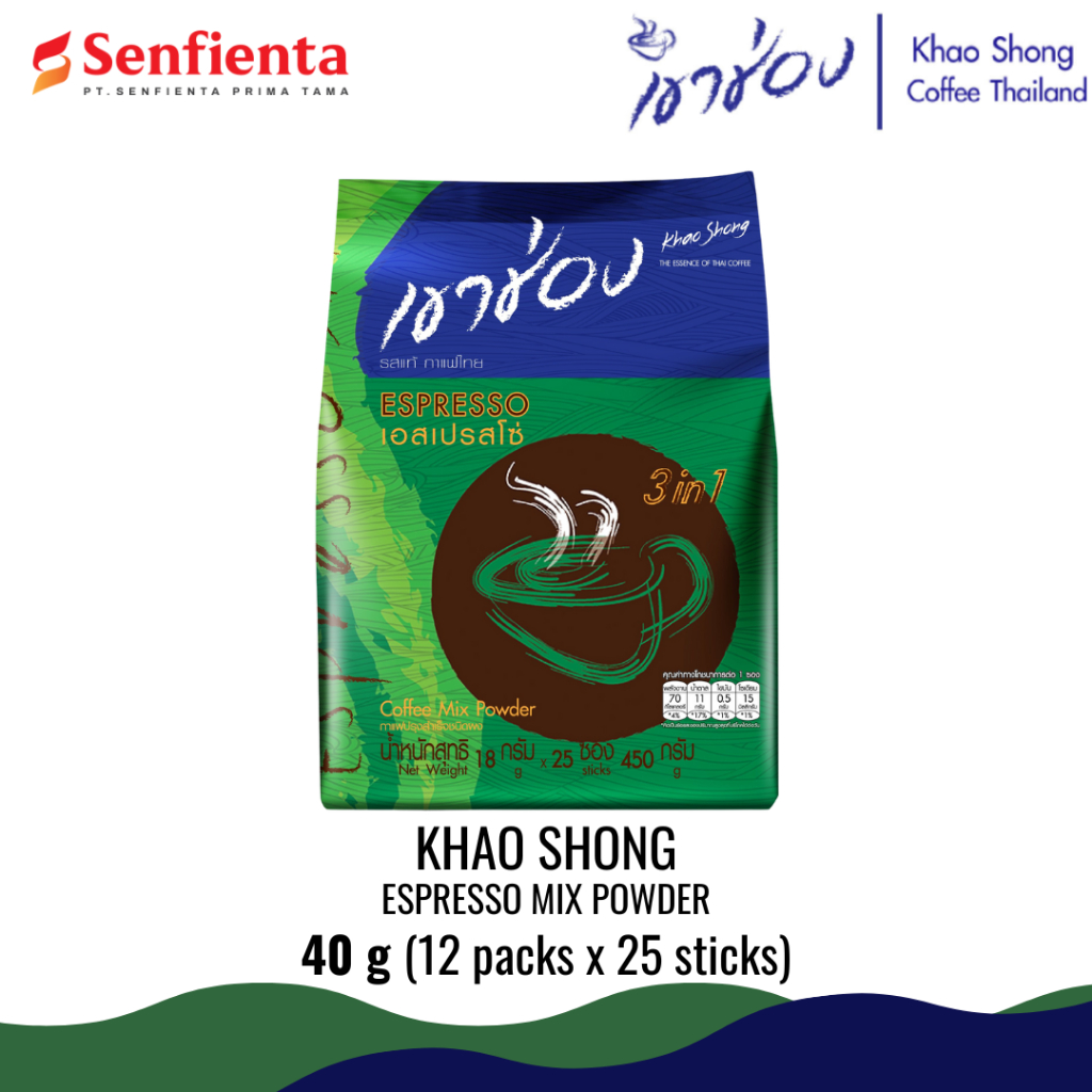 

Khao Shong Coffee Mix Powder Espresso (18g x 25 sticks)