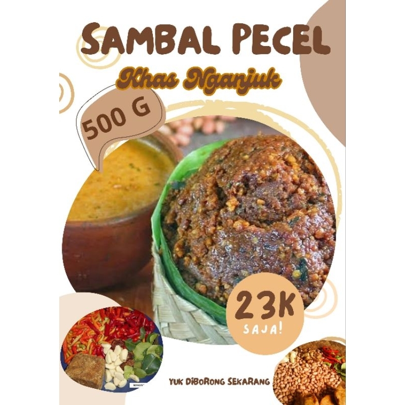 

SAMBAL PECEL KHAS NGANJUK TANPA BAHAN PENGAWET DAN MSG