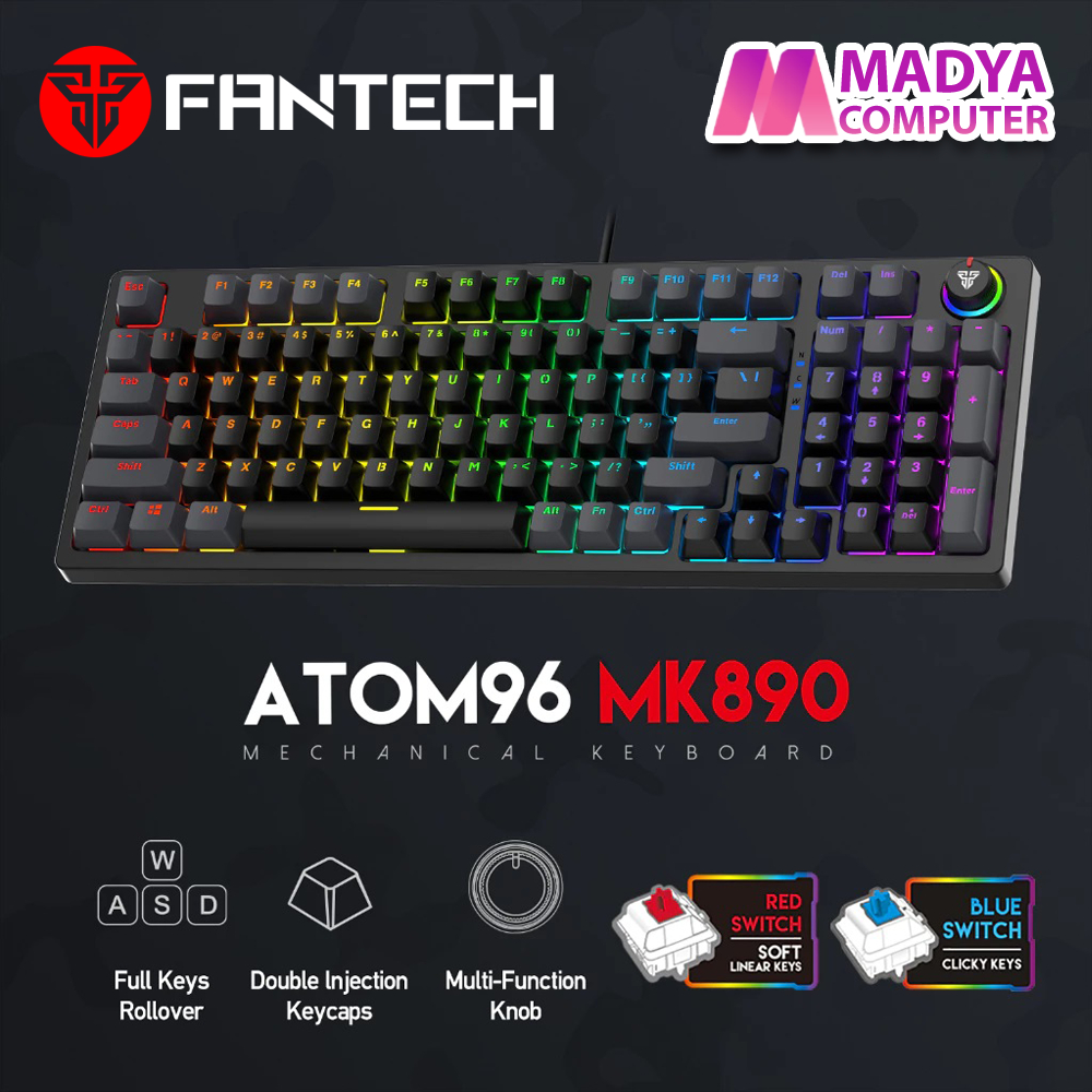 Fantech ATOM96 MK890 Keyboard Mechanical Gaming 96 Keys