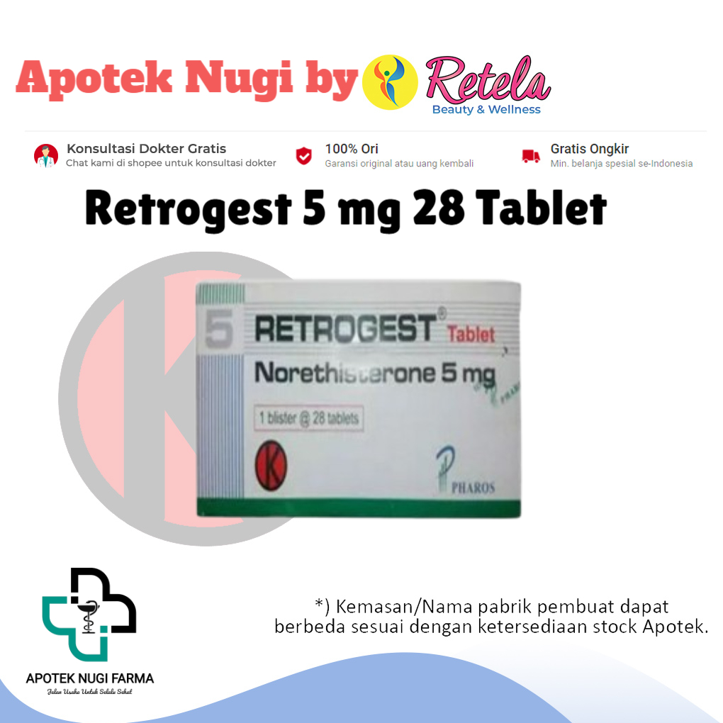 Retrogest 5 mg 28 Tablet / Norethisterone