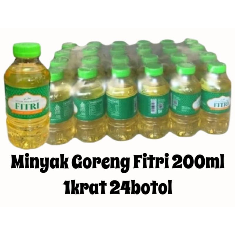 

Minyak goreng Fitri 200ml 1slop 24 botol Minyak goreng fitri