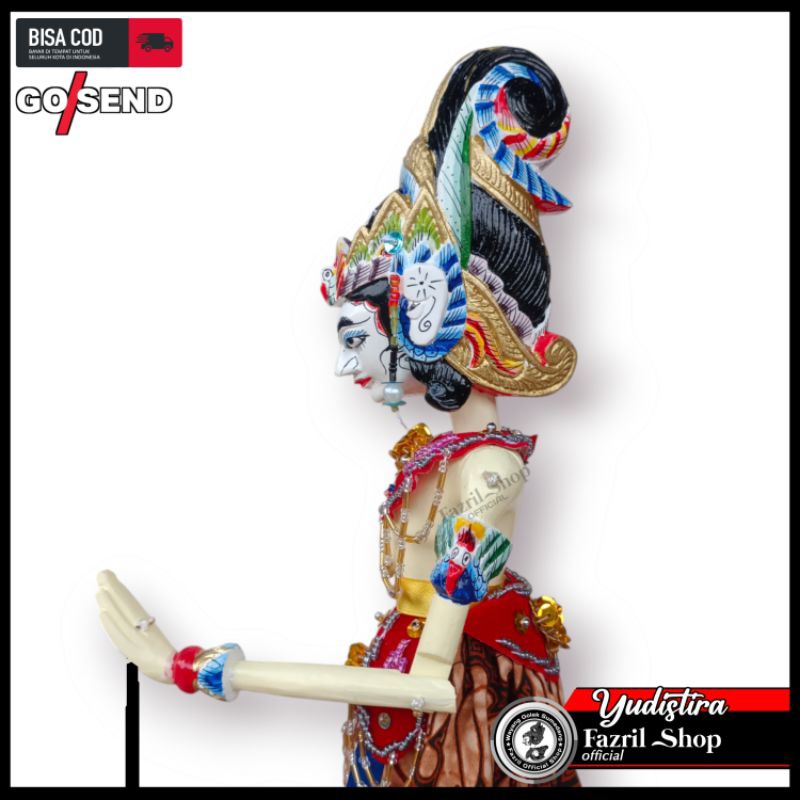 Wayang Golek Yudistira Raja Pandawa Lima 38CM Full Ukiran