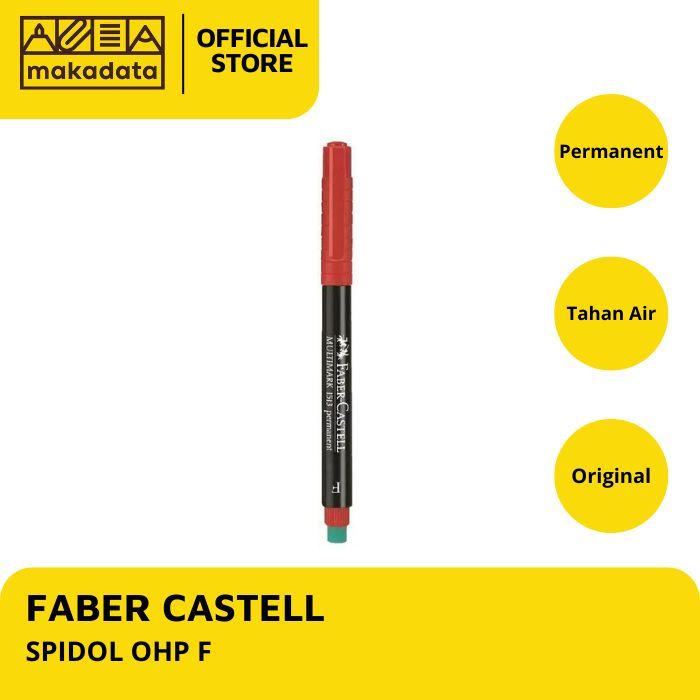 

SPIDOL PERMANENT FABER CASTELL OHP F/M/S (1 PCS) MURAH