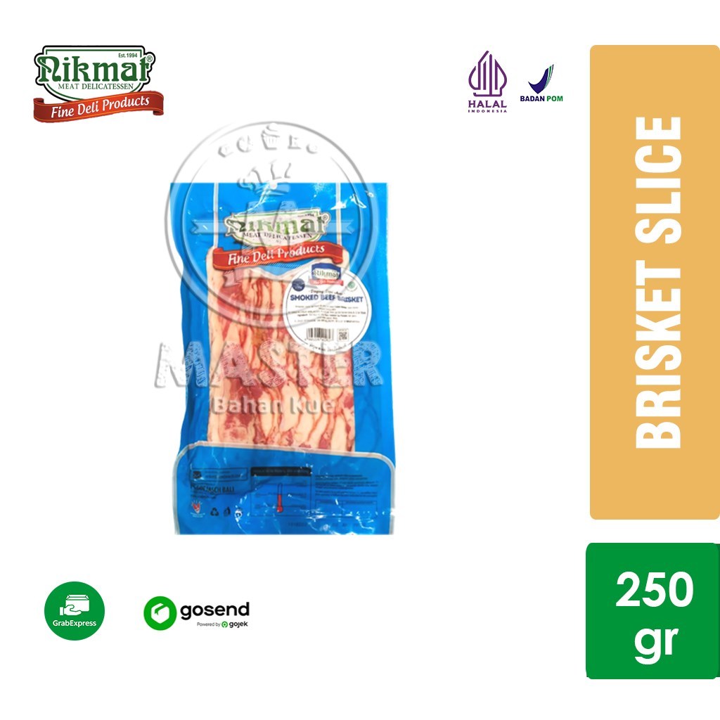 

Daging Sapi Asap Slice Nikmat Smoked Beef Brisket Slice IMPOR 250gr [KHUSUS INSTANT]