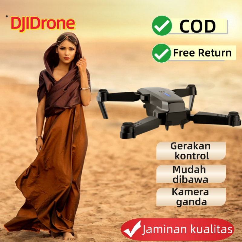[24 Jam Kirim COD] DJI Rc Drone Kamera HD Jarak Jauh Wifi FPV Dual Kamera Drone Foldabl Drone 8K Kam